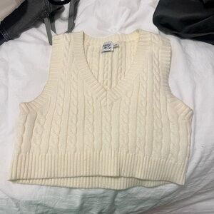 Princess Polly cream knit vest